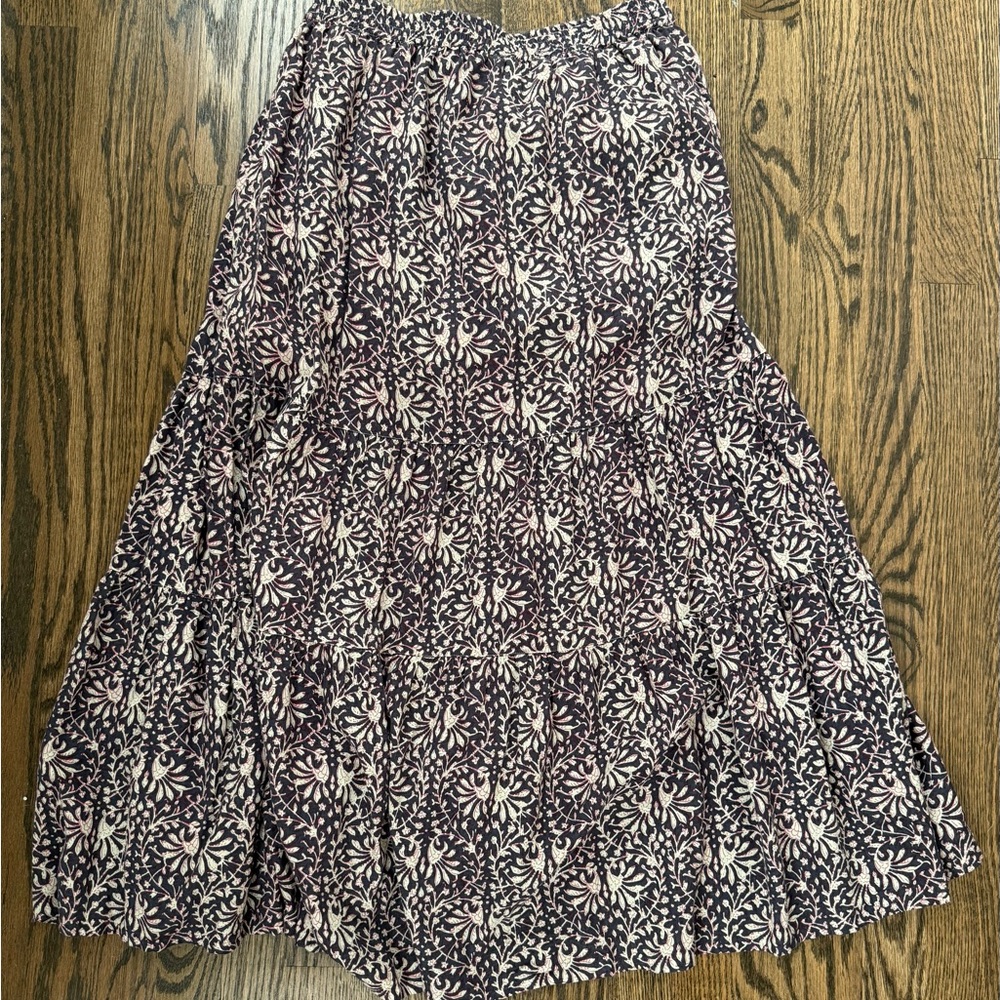 Faherty Valentina Skirt- midnight kurala floral